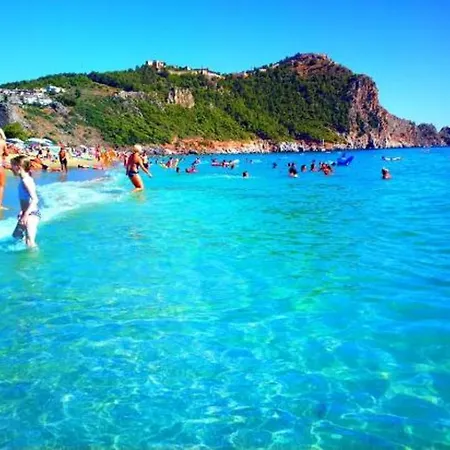 Apartment Earthquake S-a-f-e! 24h Open! All Included And Beautiful Private Only 100 Meters To Cleopatra Beach 14 With Umbrellas, Own Fast And Stable Wifi, Barbecue, Balcony, Smart Tv, Table Games, Rent A Car, Travel Agency, Real Estate, No Additional